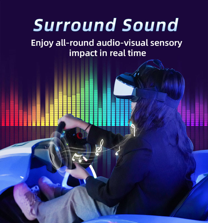 9D Kids Car Racing Game VR Driving Simulator For Amusement Park