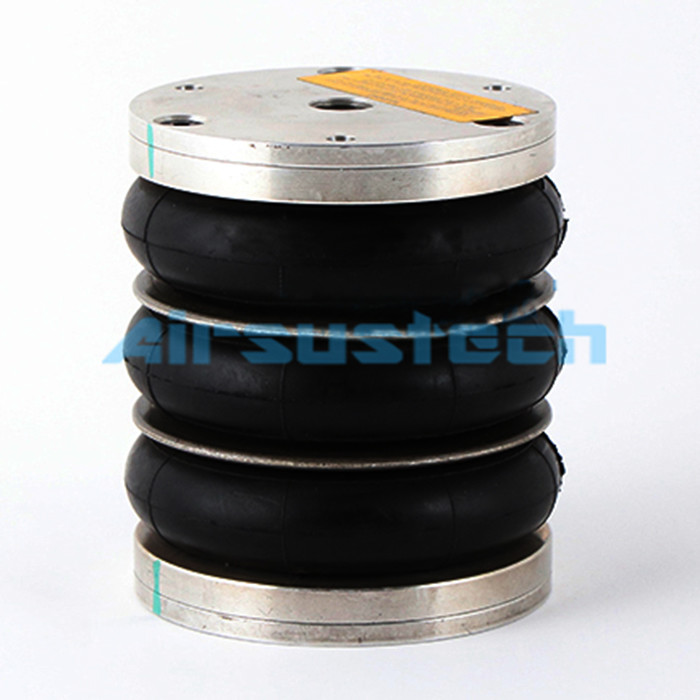 4 1/2 X 3 Triple Convolution Contitech Air Spring FT 44-15 DI With Removable Connecting Parts