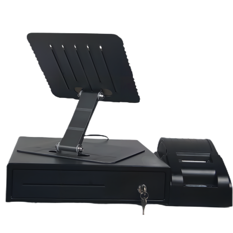 Foldable Tablet POS Machine with 9.7 inch IPS Display and Cash Drawer for Retail Shop
