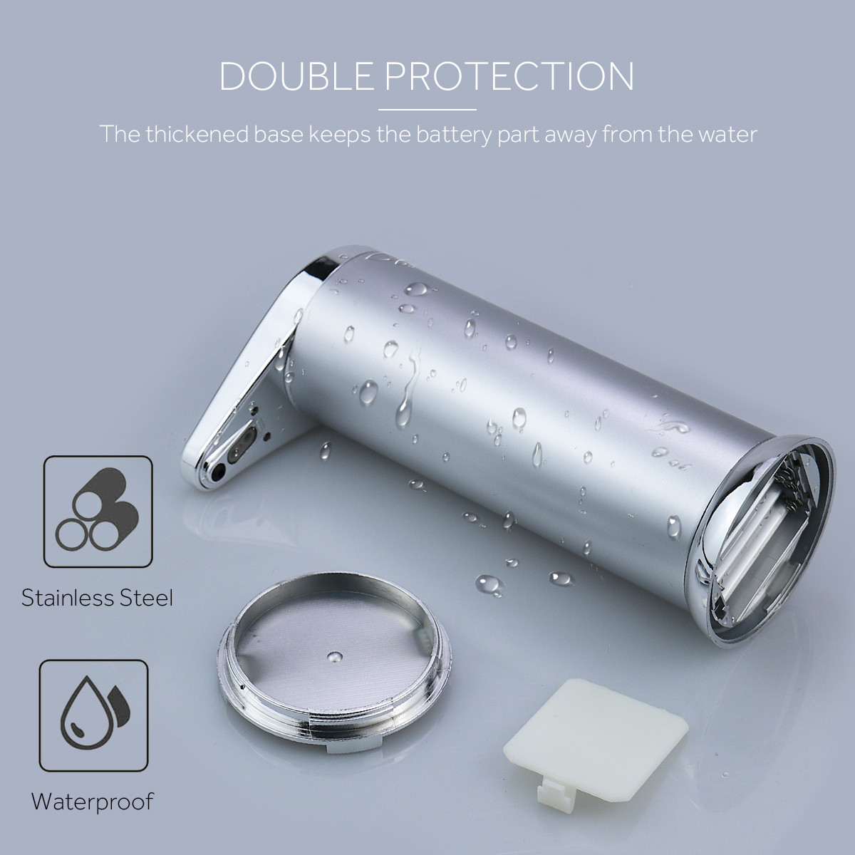 ABS Plastic Touchless Hand Soap Dispenser 340g DC 6V 250ml For Hotel Home