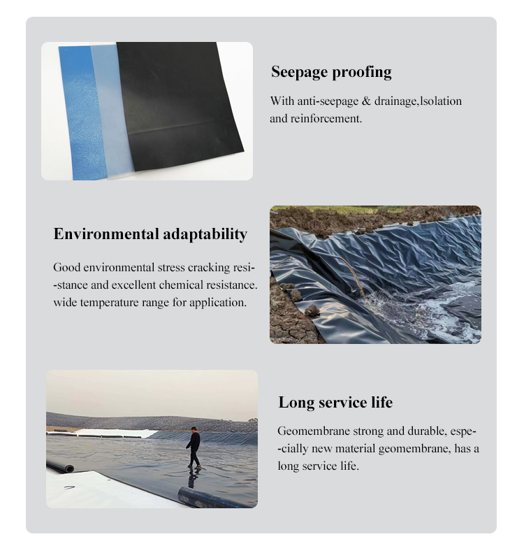 Waterproof Protection HDPE Drainage Isolation Geomembrane for Landfill