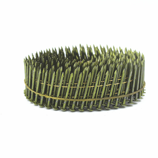 16 Degree Galvanized Wire Welded Coil Plain Nails Pcn-60