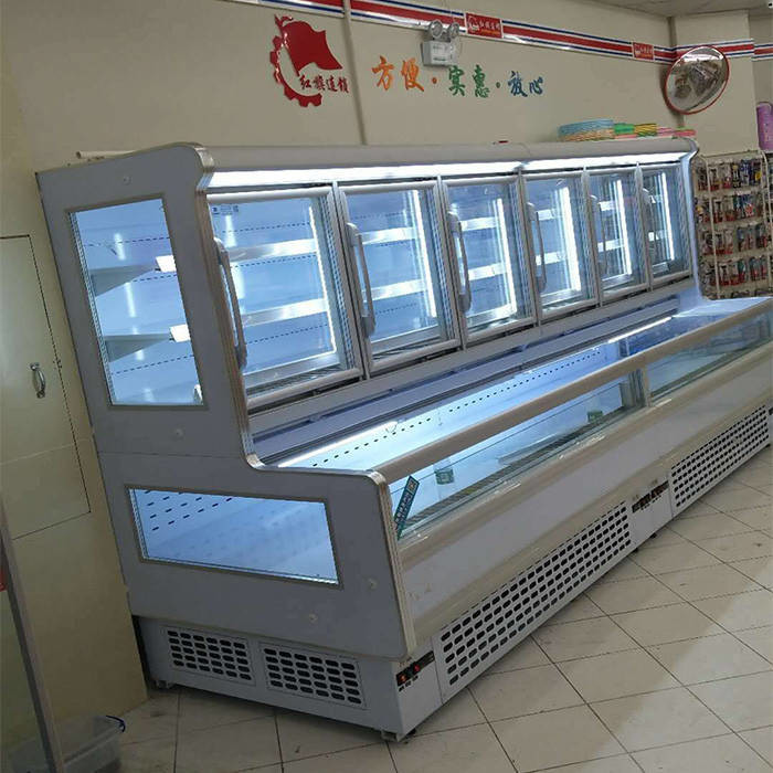 CE Combined R404A Upright Refrigerated Display Case