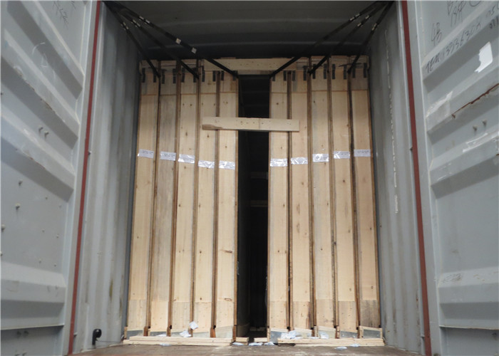 High Precision Flatness Pink Reflective Float Glass For Construction / Decoration