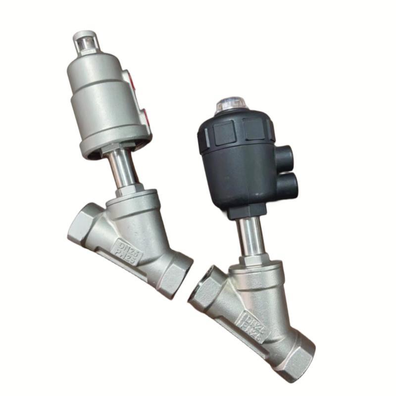 Stainless Steel Regulating Pneumatic Angle Seat Valve with Thread Connection