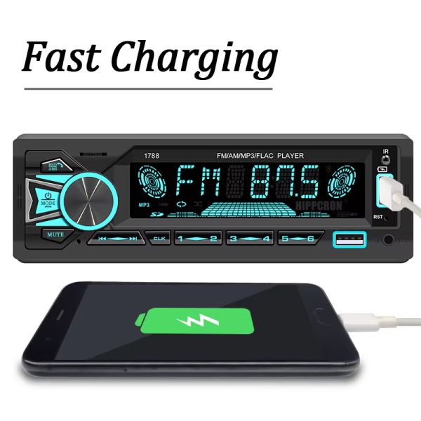 Universal 60Wx4 Car Radio Srereo MP3 Player FM Receiver Radio Stereo Audio Music USB/SD with in Dash AUX Input