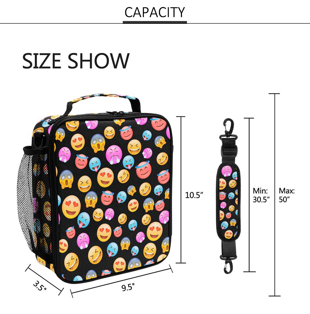 Aluminum Foil Lining Children'S Cooler Lunch Bag For School