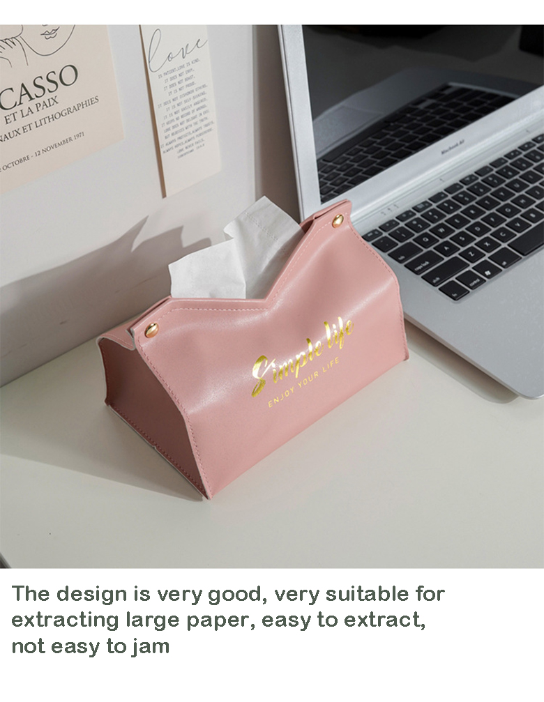 Custom Mini PU Leather Car Tissue Box Holder for Chic and Practical Storage