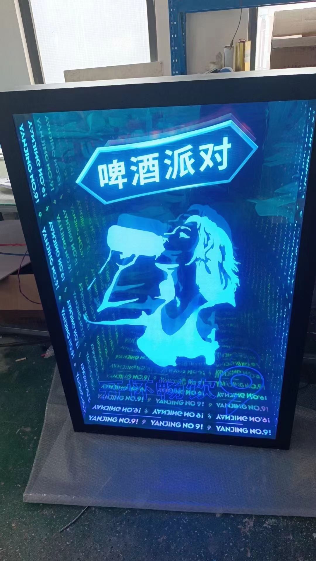 Contemporary Design Style Magic Tunnel Mirror Wall Hanging Endless 3d Led Infinity Mirror