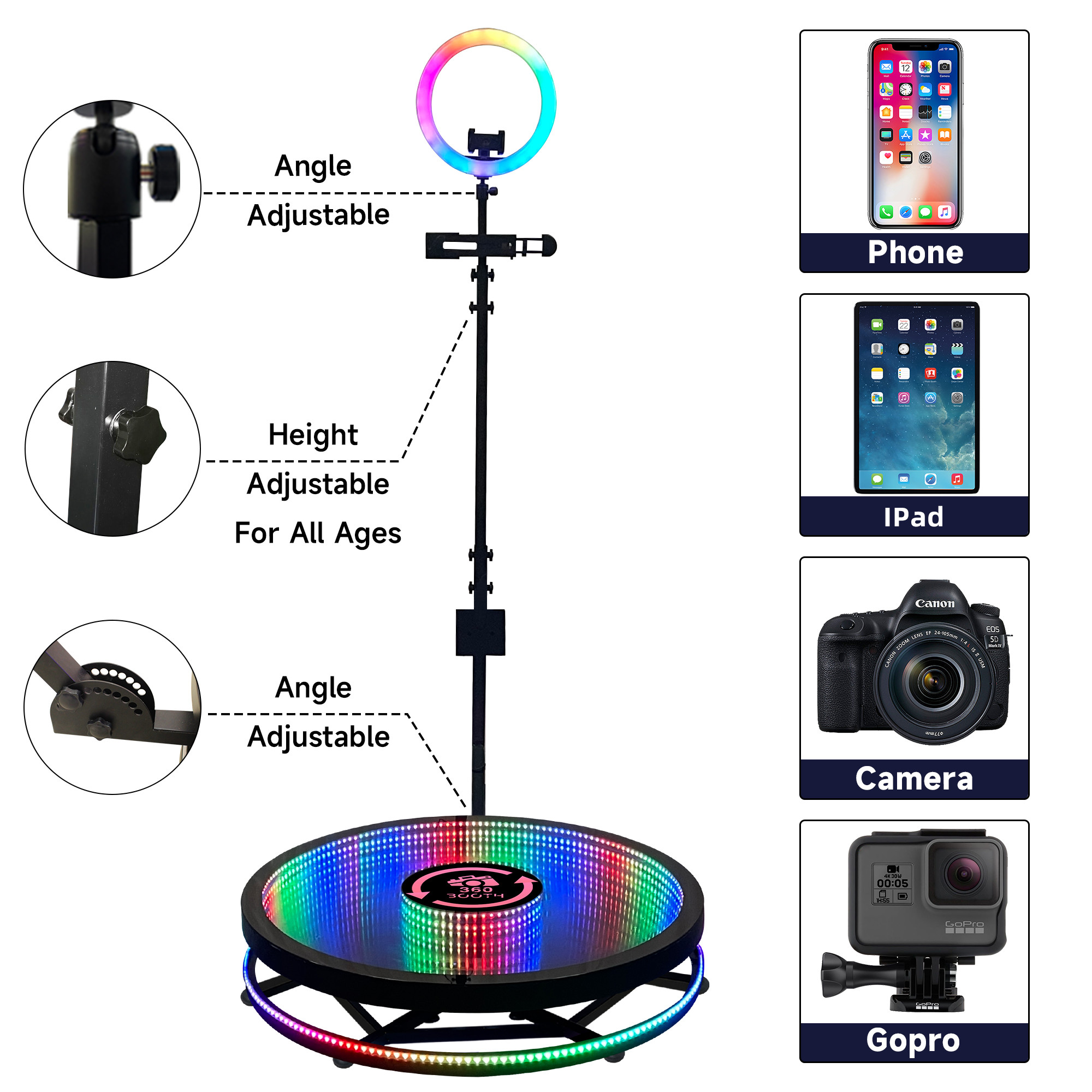 360 Photo Booth Platform for Photos & Videos