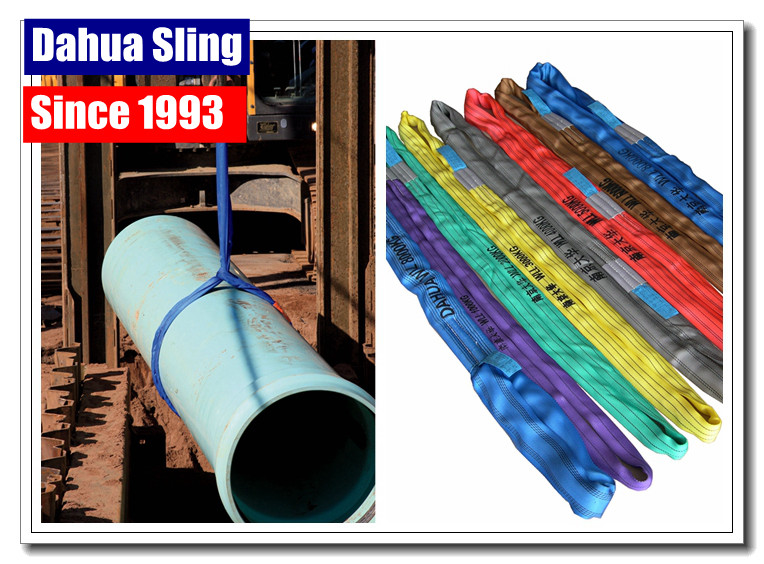 Woven Structure Endless Round Slings For Barges Multi Layer Low Elongation