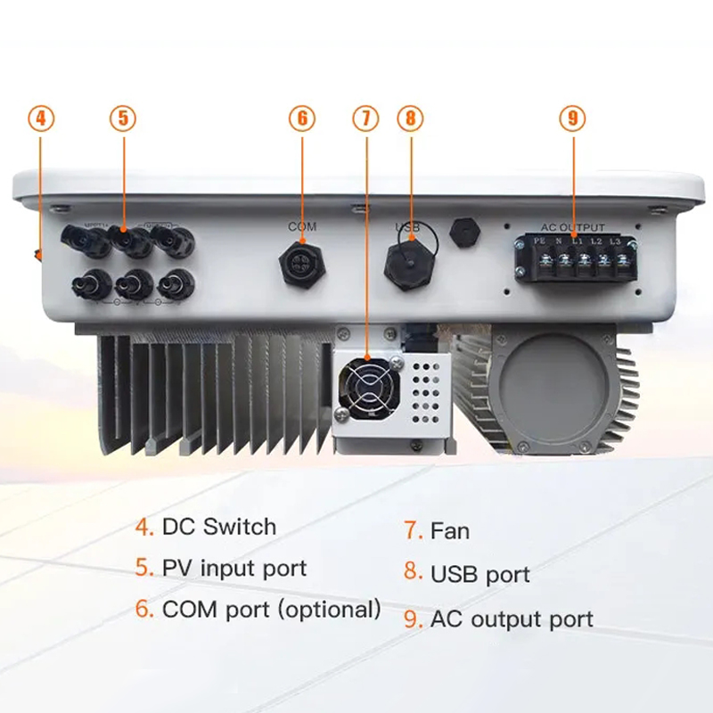 Growatt 6kw Inverter Mod 6000tl3-xh Solar Hybrid Inverter With Mppt Charge Controller And Wifi