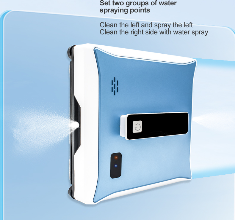 Smooth Window Washing Robot 65DB 72W High Rise Window Cleaning Robot