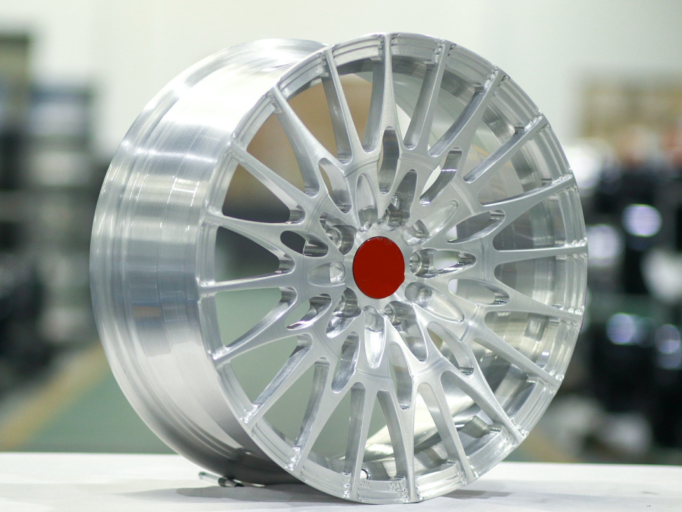 Custom forged 6061 aluminum alloy electroplate Chrome Slivery Brush Forged wheels rims