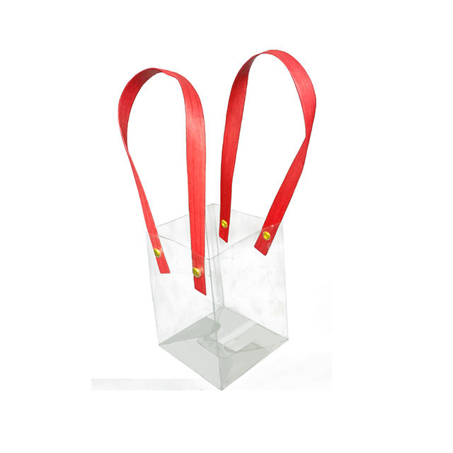Clear Simple PET PVC Transparent Box Tote Bag Plastic Packaging