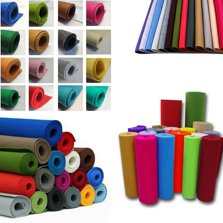 100% Polyester Felt Fabric Roll/ Felt Paper Needle Punched Multi Color