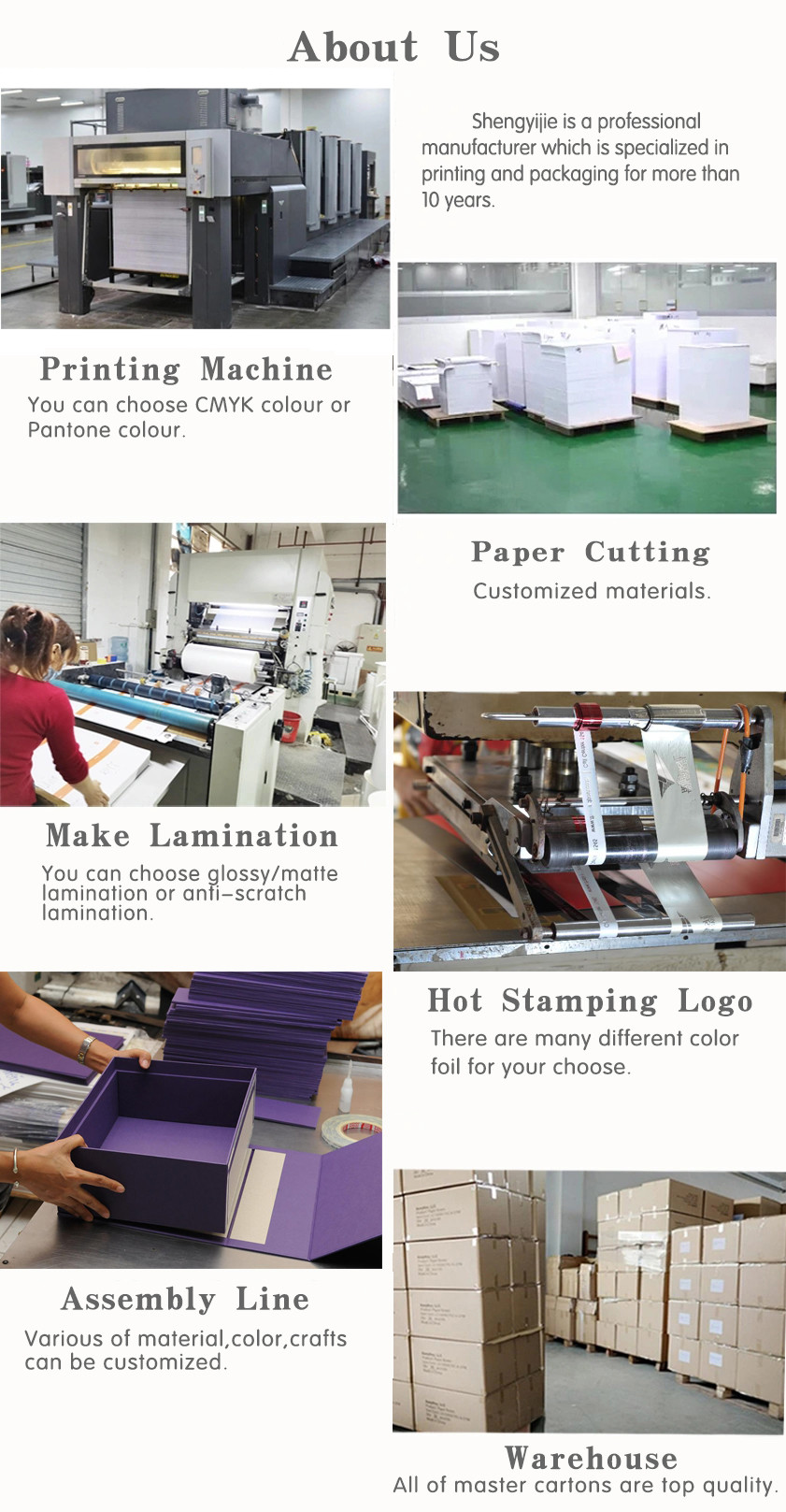Full Color Printing Glossy Lamination Paper Cosmetic Packaging Rigid Cardboard Gift Box