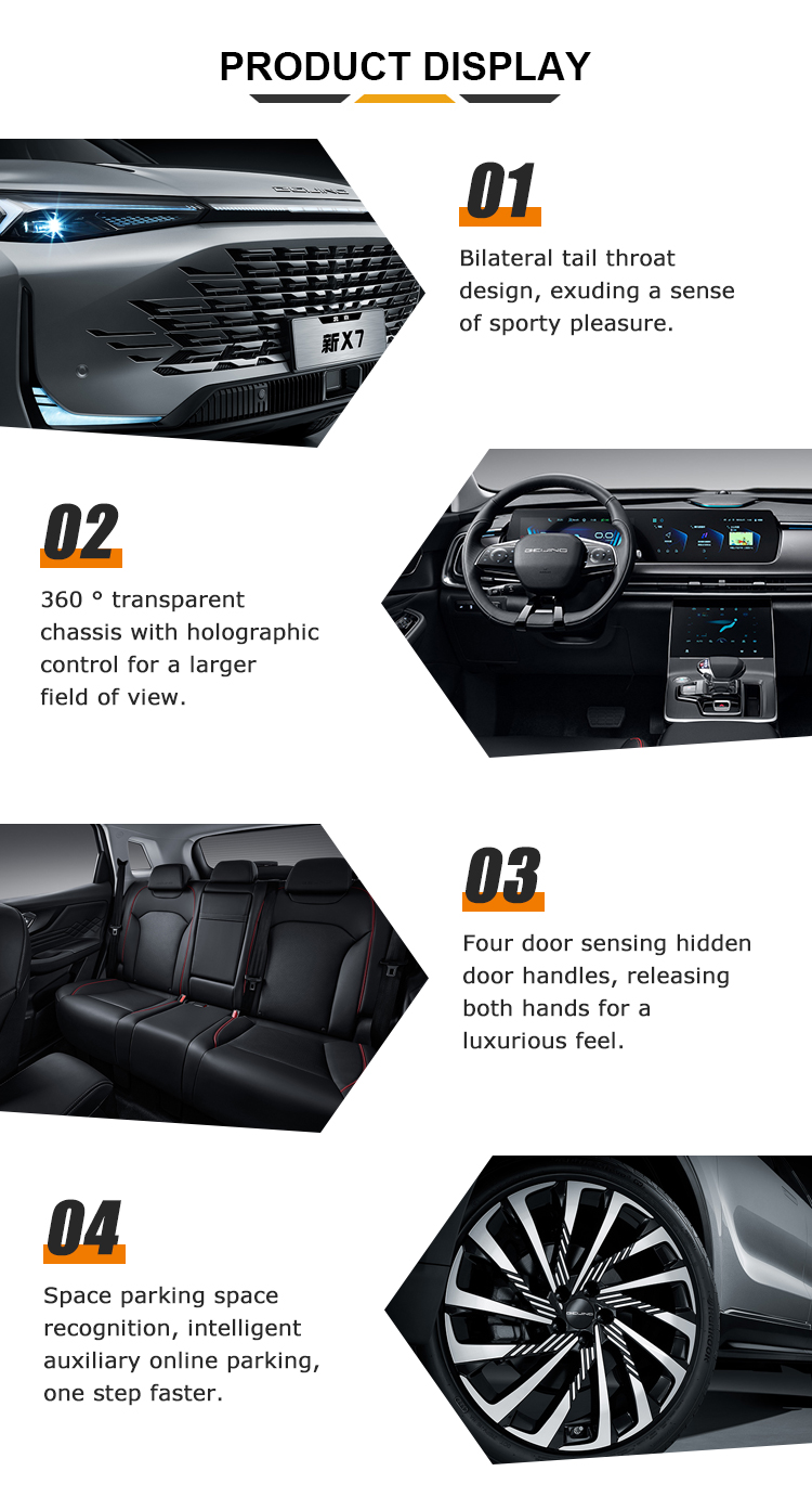 2023 Chinese Suv BEIJING X7 SUV 1.5t Dct Version Rear Window Manual Max. Power 138/5500kw Car