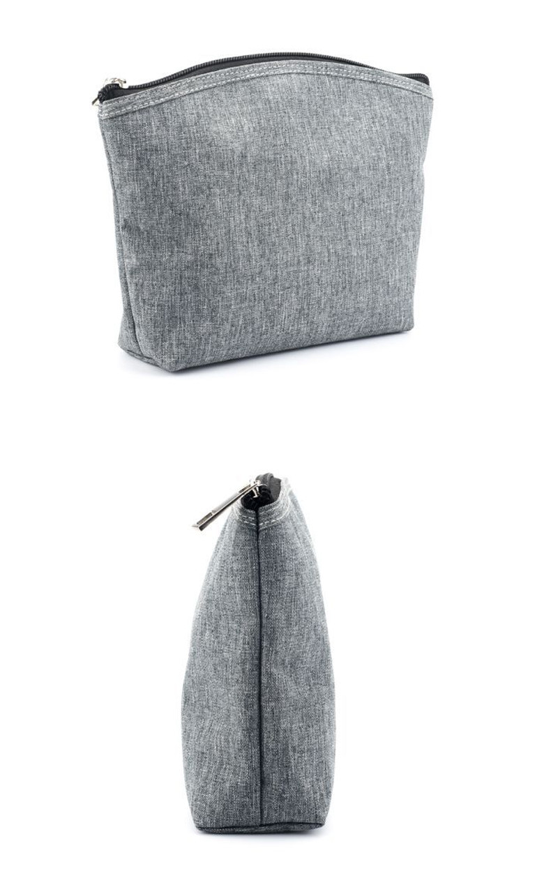 Multi-Function Pure Color Blank Portable Travel Makeup Cosmetic Bag