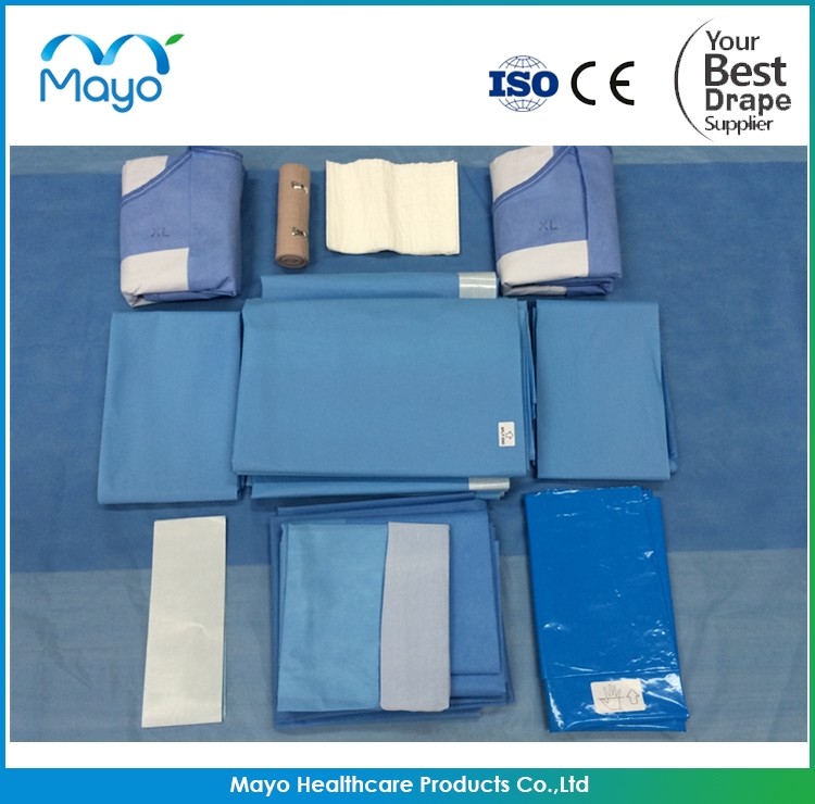 Medical Custom Procedure Packs Surgical Sterile Orthopedic Hip Drape Pack