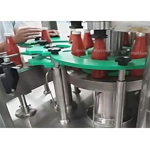 14000BPH SUS304 Ketchup Tomato Sauce Filling Machine automatic capping machine