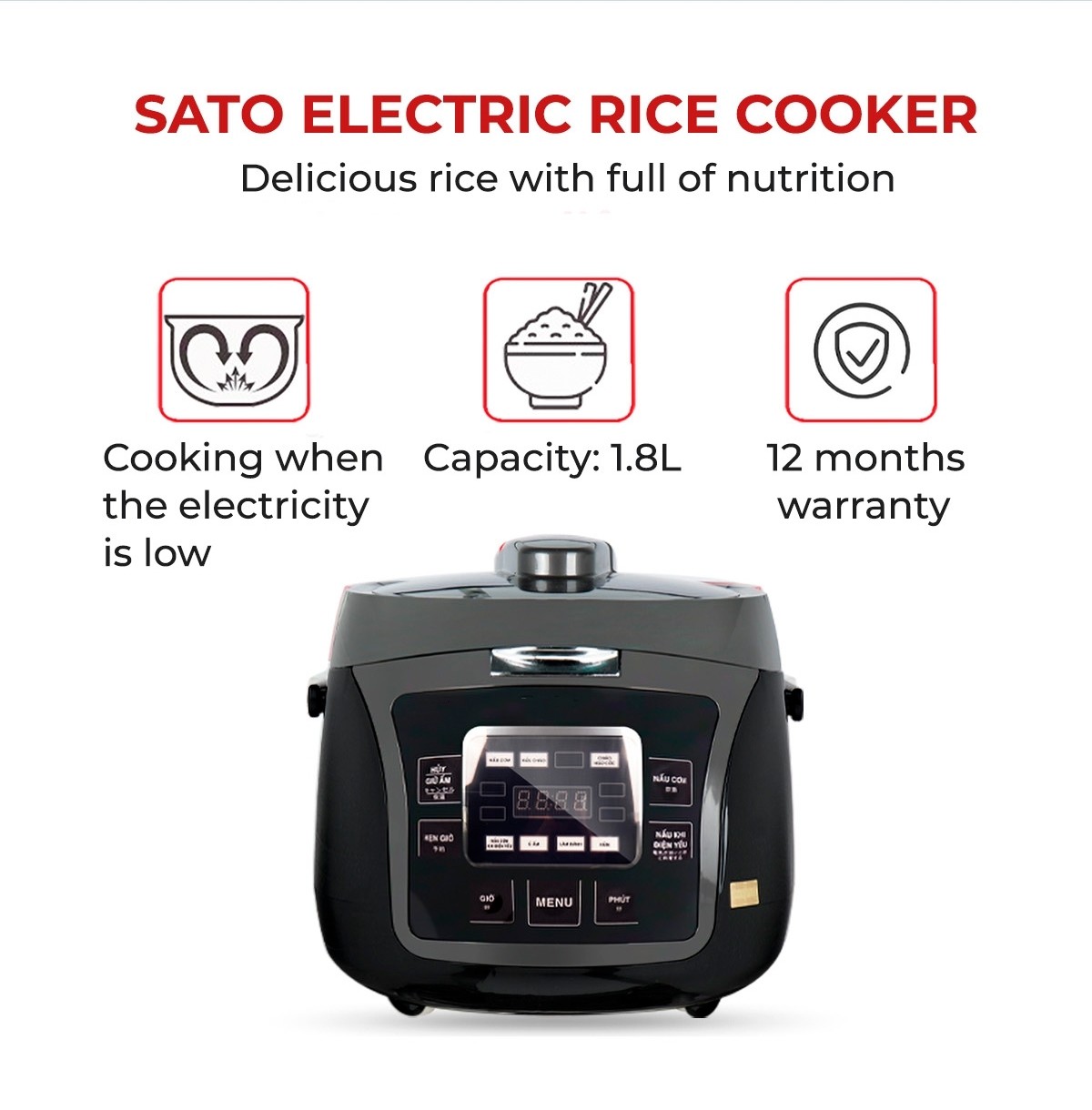 Smart Rice Cooker Portable OEM ODM Electric Rice Cooker Kitchen Appliances
