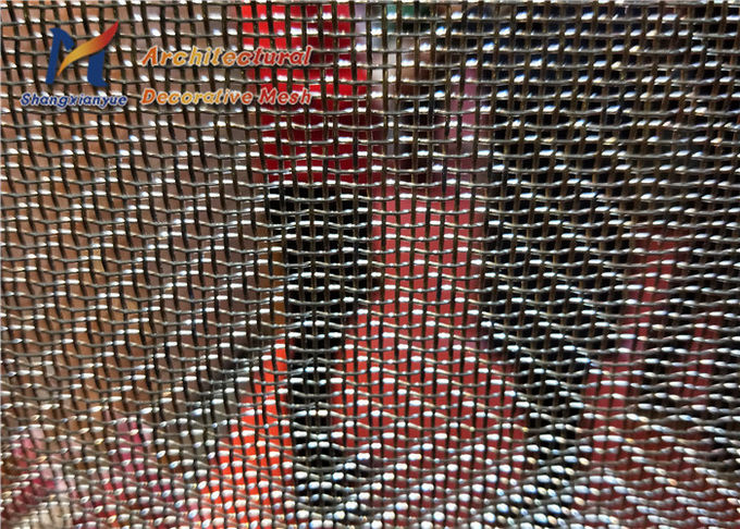 30m Ultra Fine Copper Mesh Screen Golden Wire Mesh Room Dividers