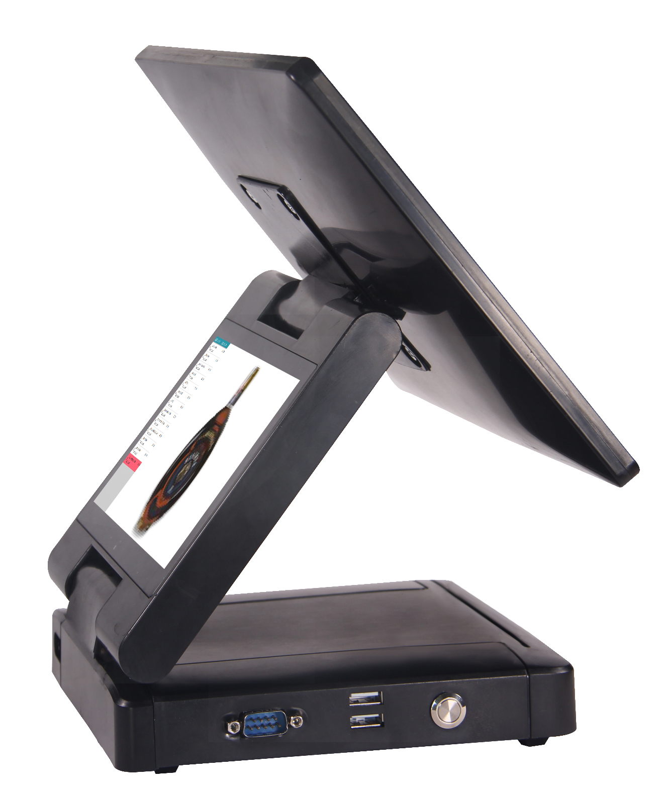 12.5" Full HD Display and 7" HD Second Display POS System with MSR Card Reader Option