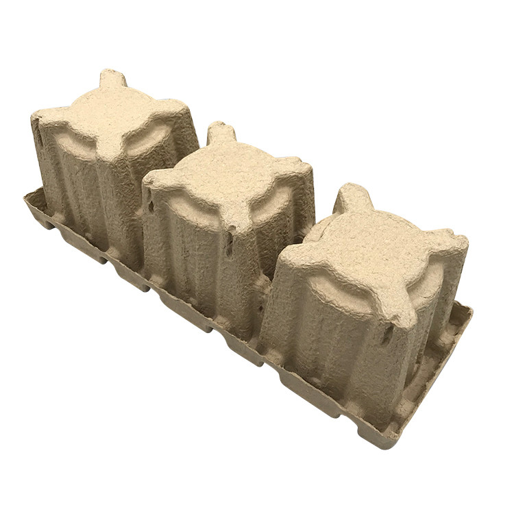 Recycled Moulded Pulp Tray Electronics Corrugated Cardboard Hamper Dry Press Trays