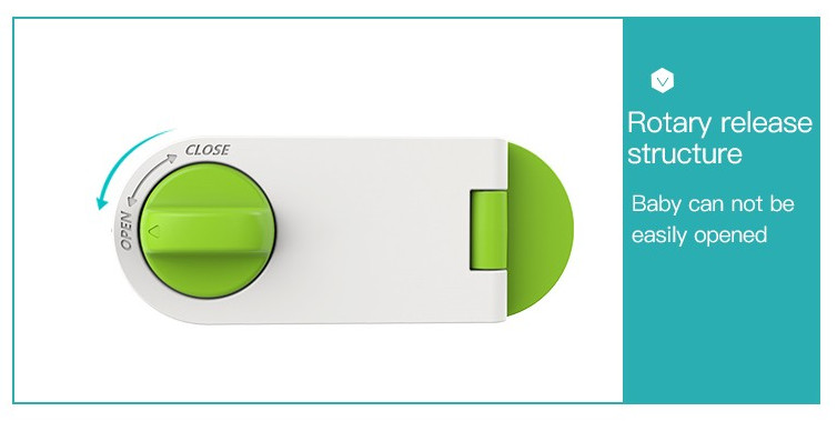 Rotatable Child Safety Locks For Sliding Window Drawer Cupboard Box Or Fridge Cabinet Door