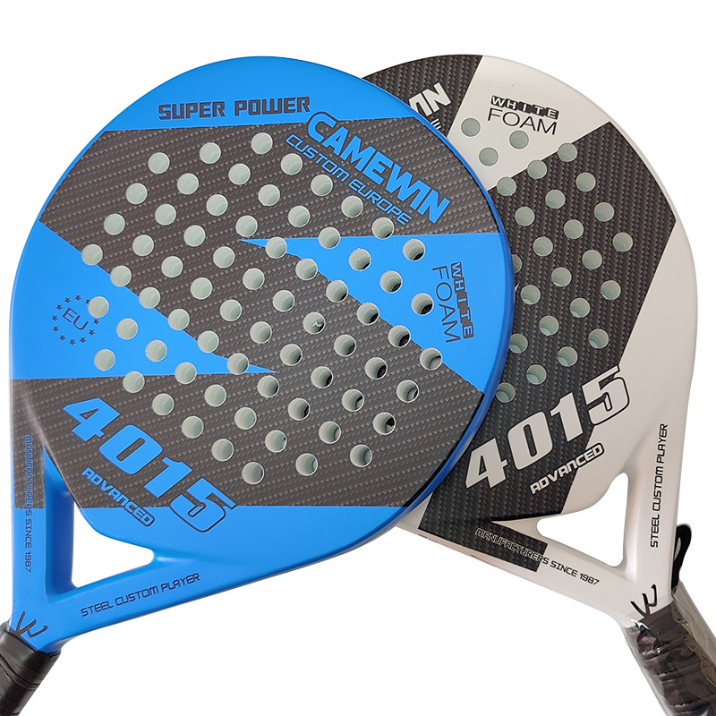 3k Round Carbon Beach Padel Racket Custom Grip Fiberglass Tennis Padel Spain Racket