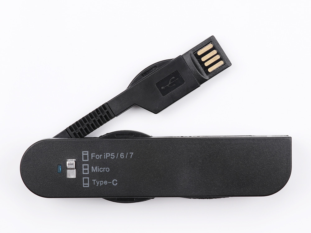 3 In 1 Swiss Army Knife Data Sync Cable , Android IPhone Mini USB Extend Data Cable