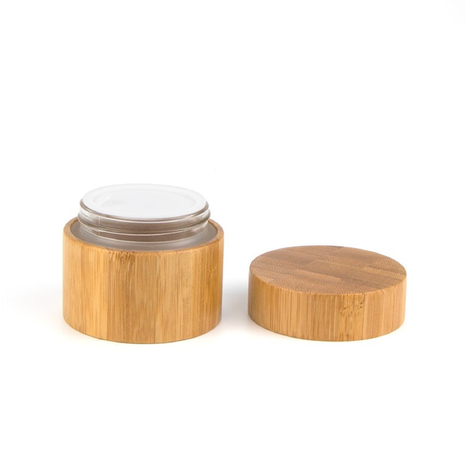 30g 50g 100g 150g 200g 250g Wooden Cosmetic Packaging With Bamboo Cap