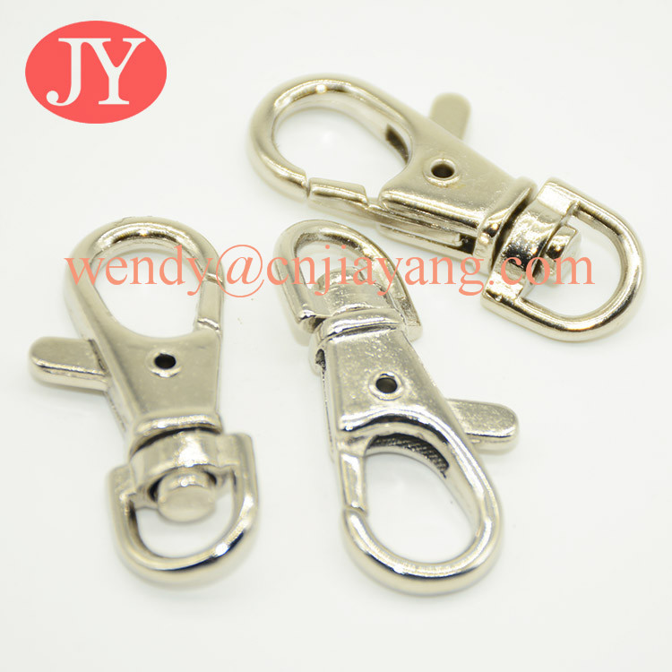 jiayang 36mm shiny silver trigger snap hook for key rings key chains