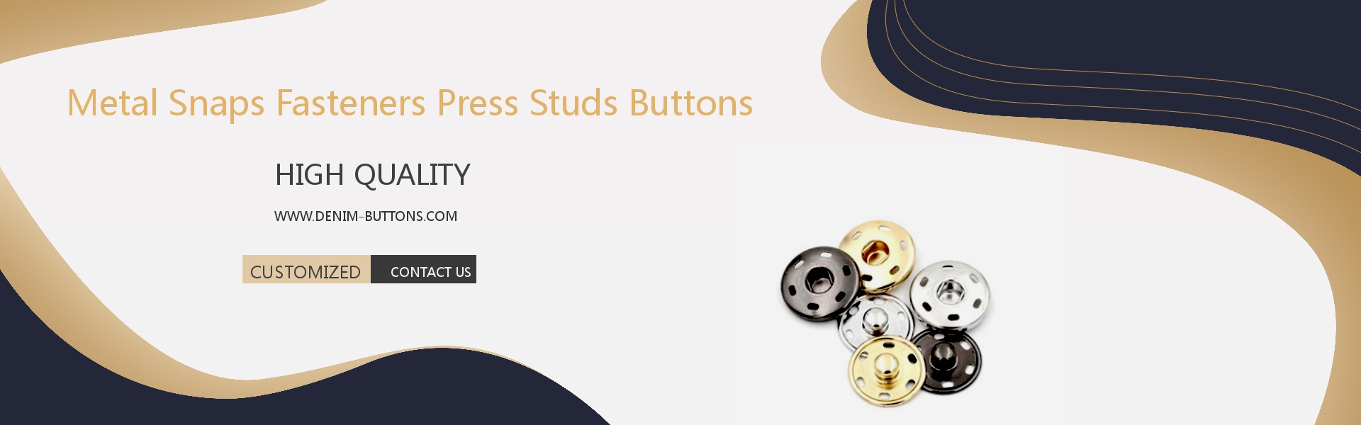 Metal Snaps Fasteners Press Studs Buttons