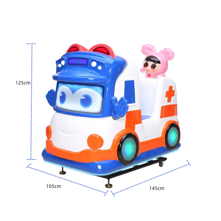 Cartoon Electric Car Kiddie Ride For Entertainment Center Arcade Game