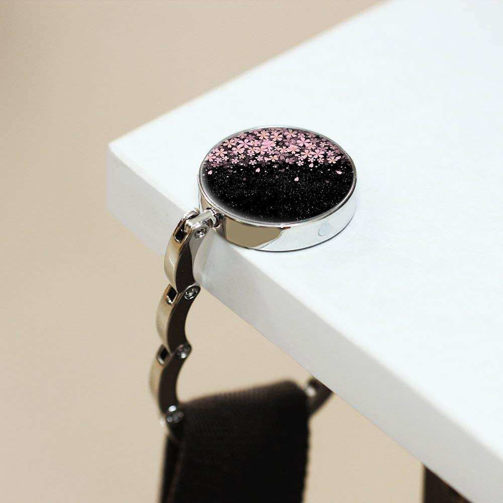 Cherry Flowers Bag Hanger Hook Handbag Table Hook Foldable For Table