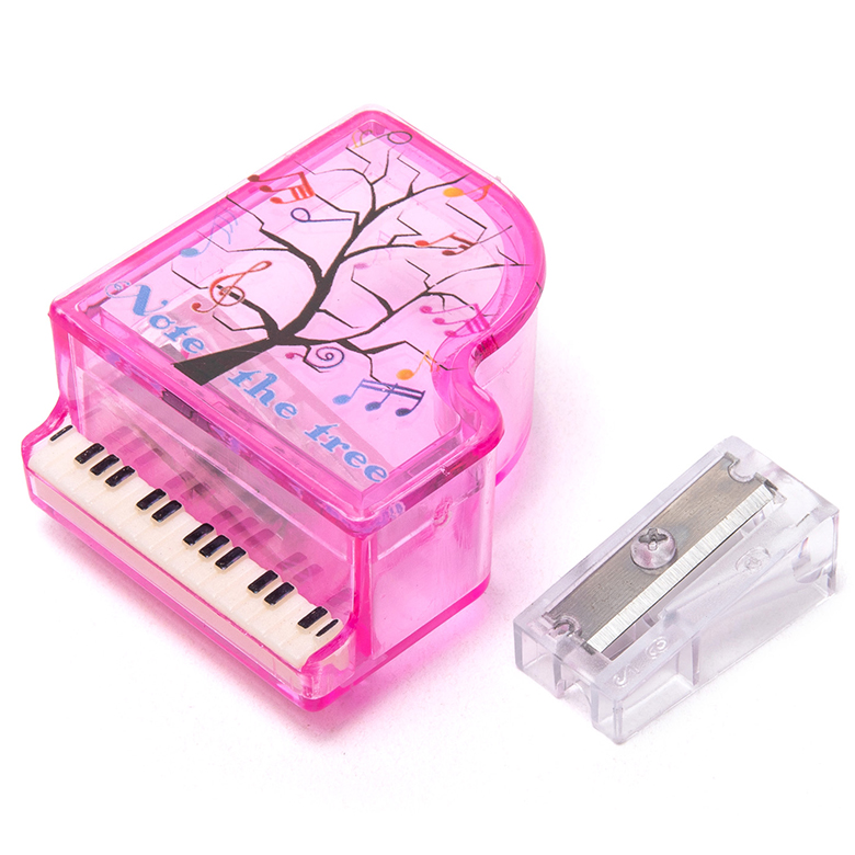 Pink Cute Classroom Piano Kids Pencil Sharpener Mn Steel Bade