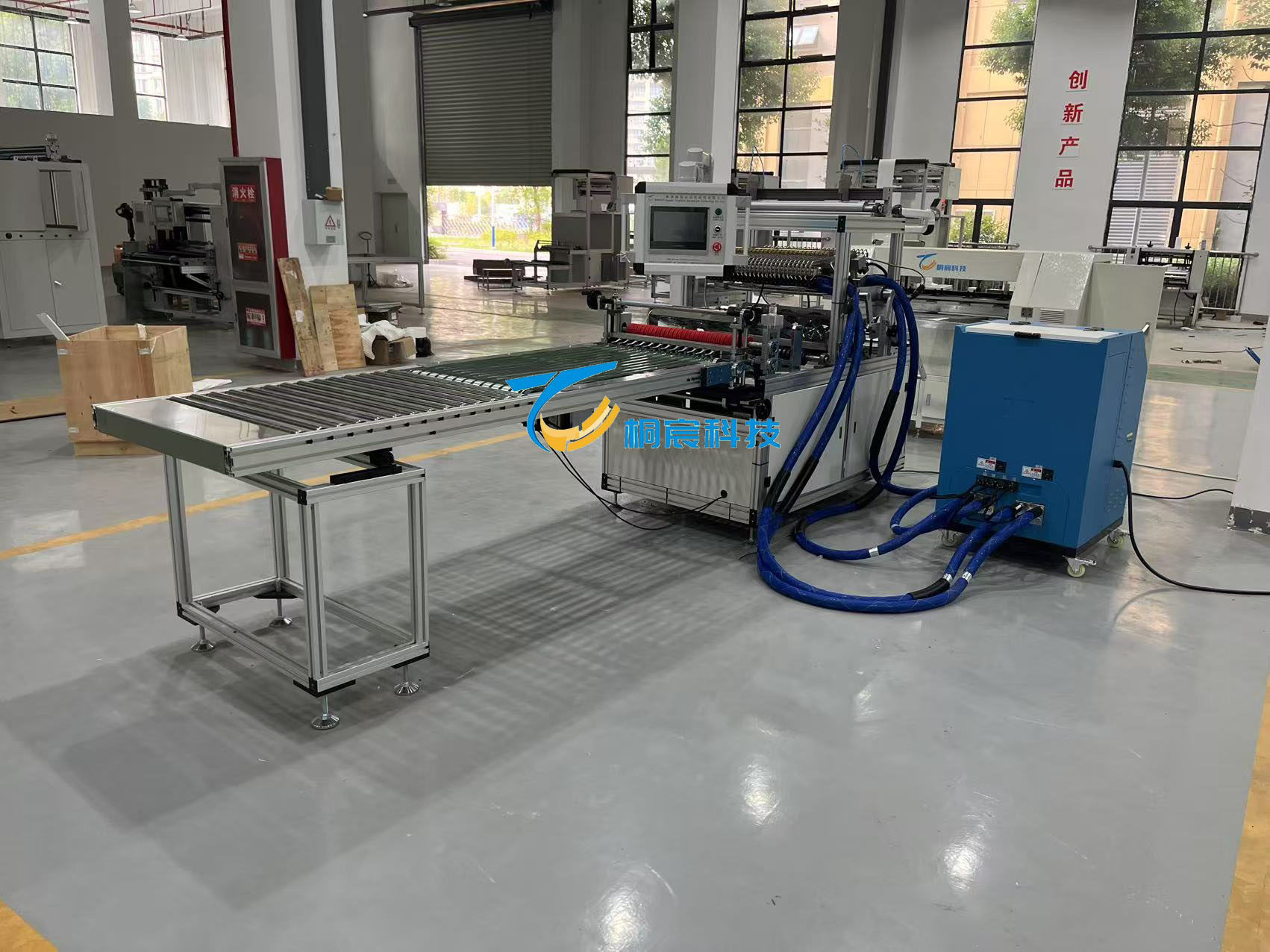 225V HEPA Filter Pleating Machine Automatic Pleating And Gluing Machine Commercial