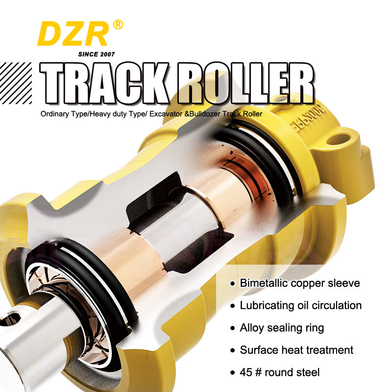 EX55/EX400 HRC53-57 8-12MM Bulldozer Track Roller For Undercarriage Parts 9129347