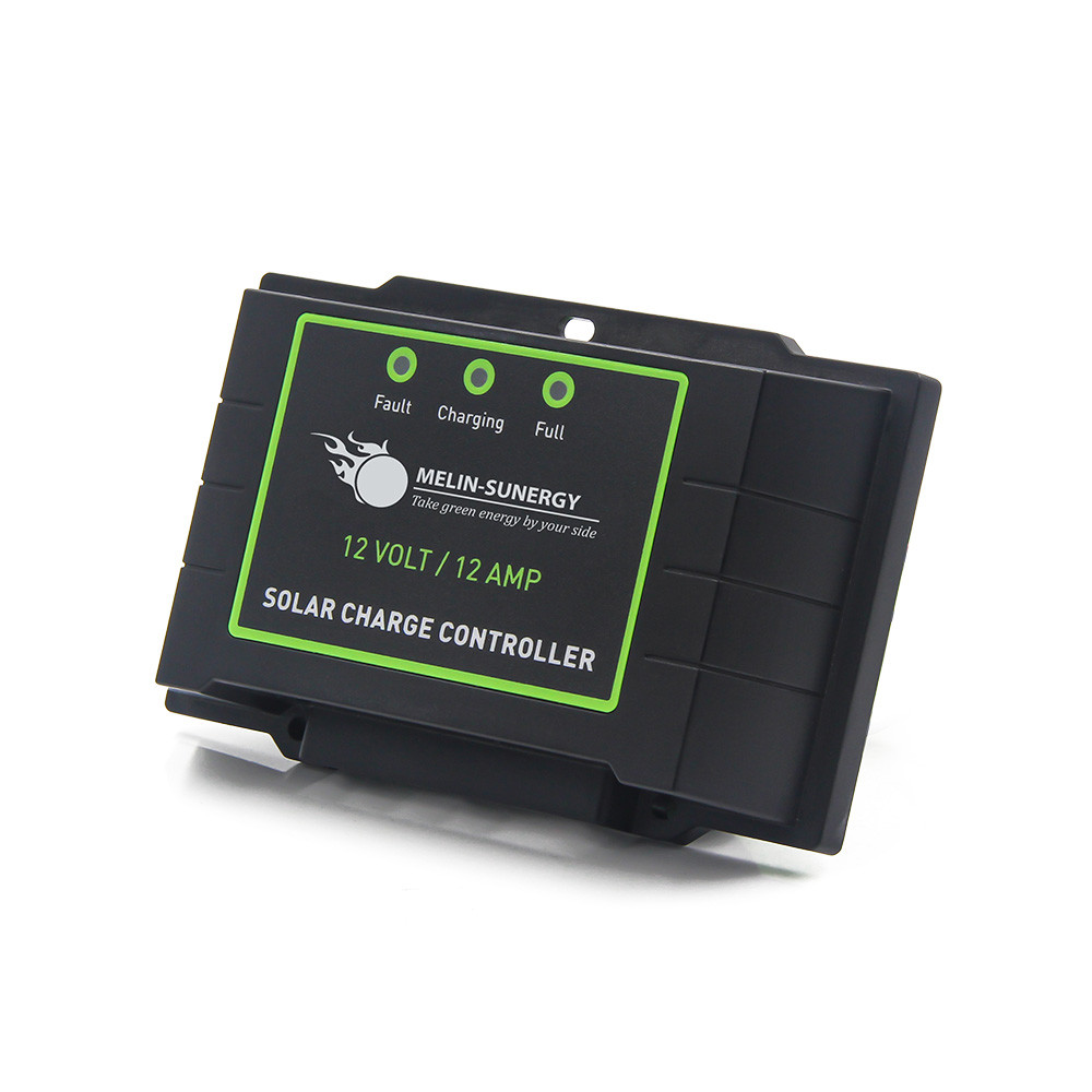 12A Compact Agm Solar Charge Controller Waterproof IP67 12V 24V Auto