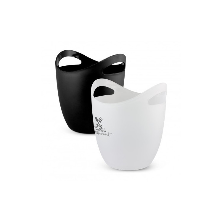 Custom Beer Plastic Champagne Ice Bucket Recyclable For Bar Home Events