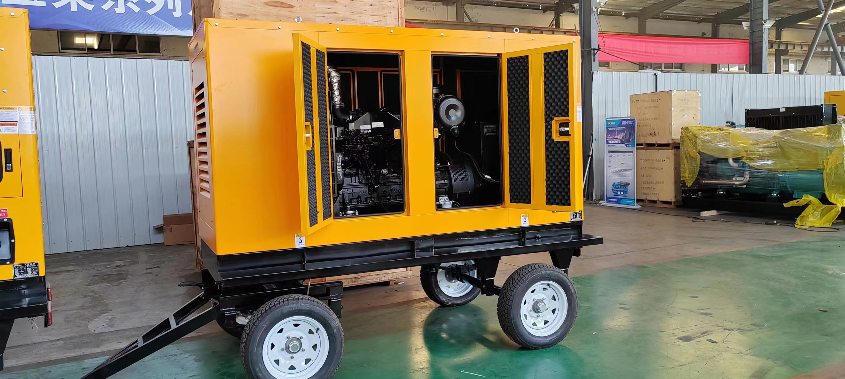 80kw Kangmingsi Generator Set with ISO9001 Sound Attenuated Enclosure and Air Filter