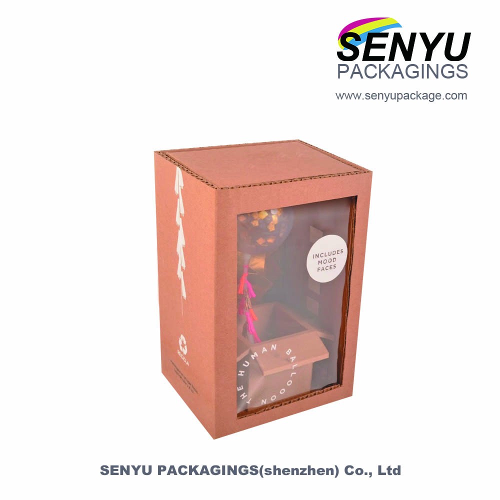 Custom Paper Toy Window Box Packaging / Pvc Toy Packaging Clear Window Soap Boxes