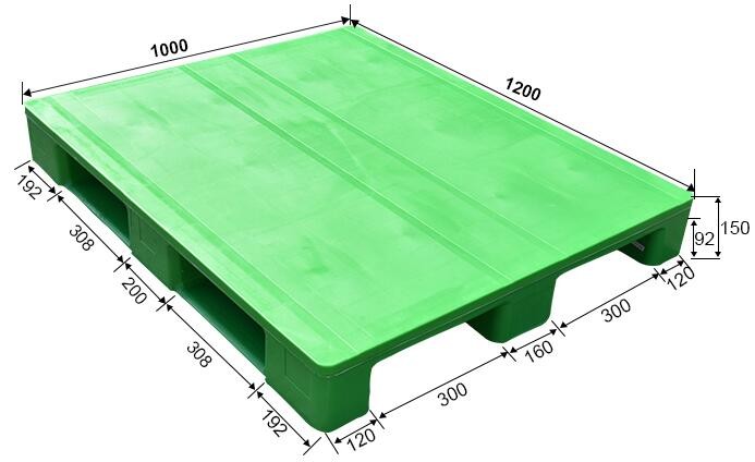Detachable plastic 4 drum oil spill pallet, 1300*660*150 mm 2 drum spill containment pallet, Nestable 2 drum spill conta
