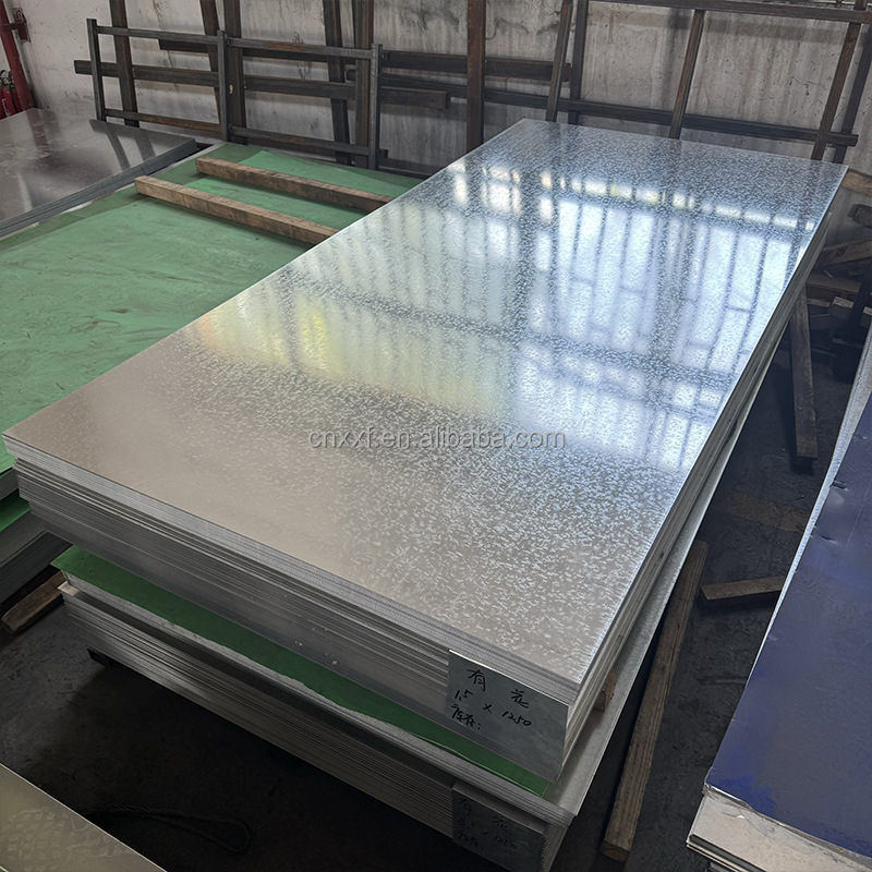 0.21-0.50mm Thickness NXF SS400 Galvanized Steel Plate for Building Materials Z61-Z80 Non-oiled and Customizable