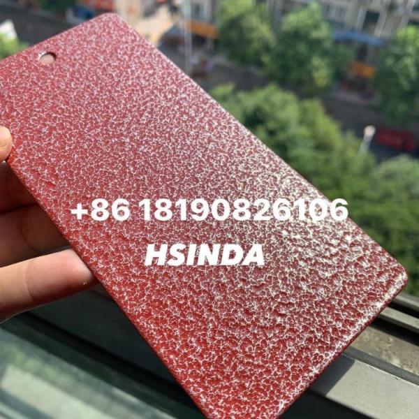 Red Copper Hammer Wrinkle Texture Crack Electrostatic Spraying Powder Coating