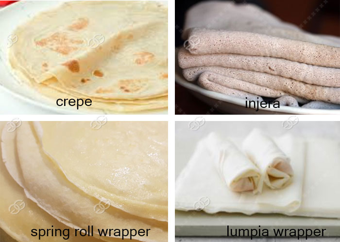 Crepe Machine Samples