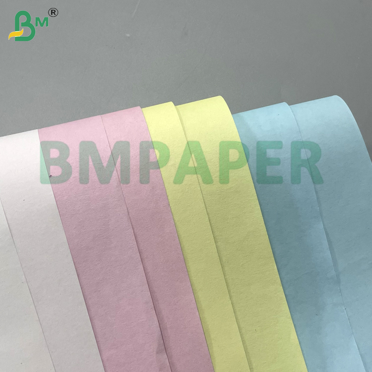 48g 80gsm White / Pink / Colorful NCR Carbonless Copy Paper Letter Size 8.5"x11" & 8.5"x14" for Waybill & Forms Black Image