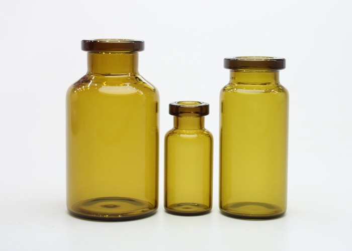 Various Specifications Brown Glass Tube Vials For Medicinal or Cosmetic